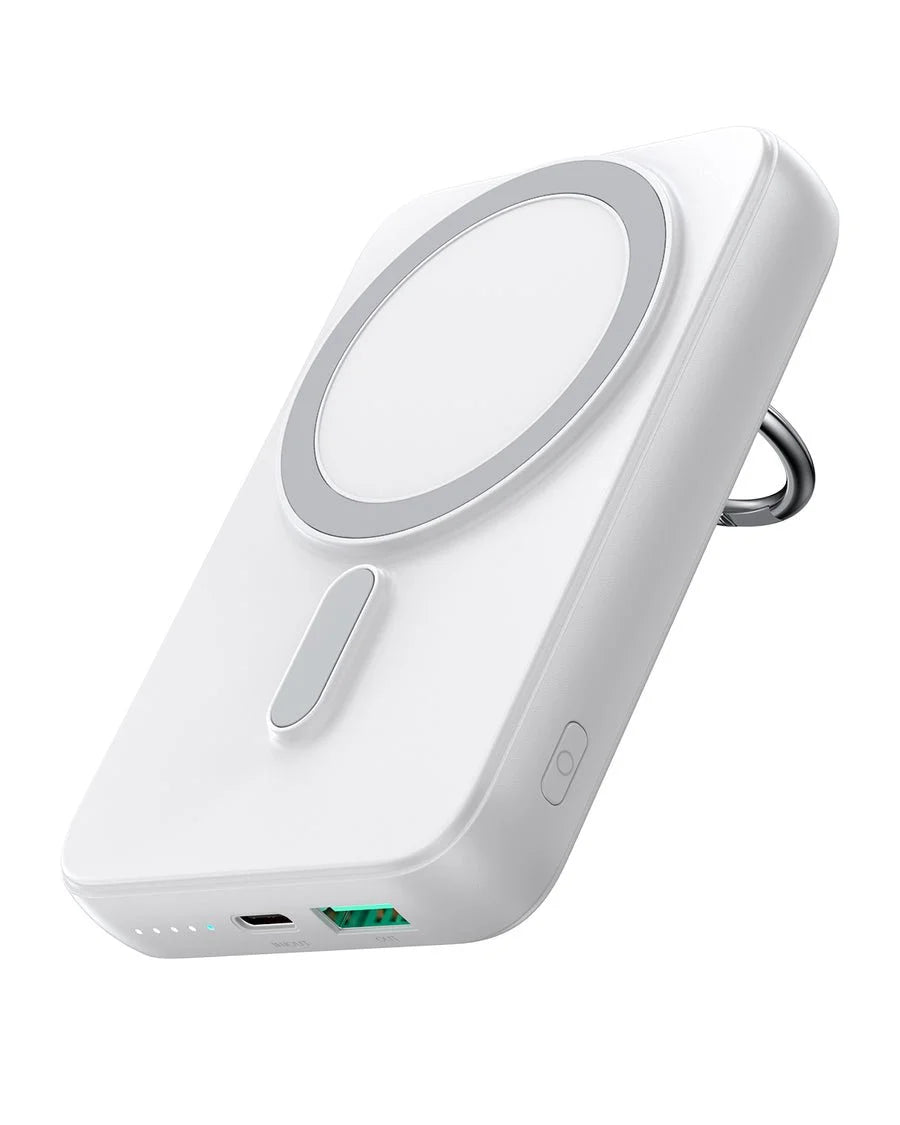 باور بانك لاسلكي joyroom power bank , 10000Mah, 20W, Wireless - White